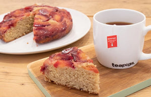 spiced winter red tea upside down cake | teapigs