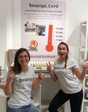 teapigs pop up shop: raising £5,000 for Rwanda! 