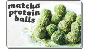 Simple matcha protein ball recipe | teapigs