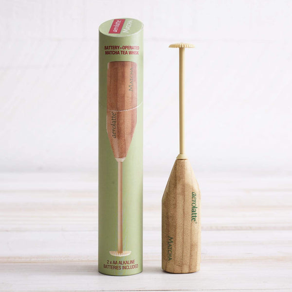 Bamboo style electric aerolatte whisk for matcha