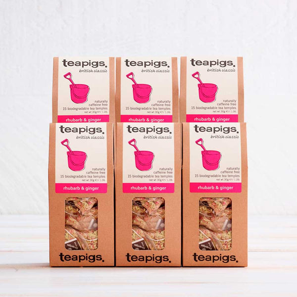 6 15 packs of rhubarb and ginger teabags