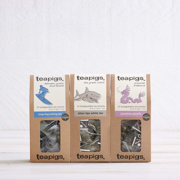 trio of super special teapigs tea blends in 15 packs