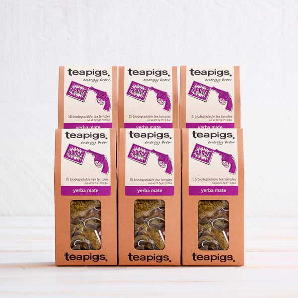 Six 15 packs of teapigs yerba mate tea temples.