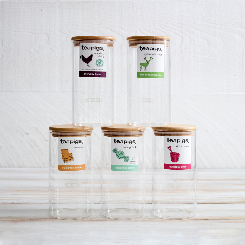 glass storage jar teapigs