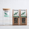 Peppermint tea 15 packs with branded glass jar