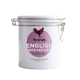 english breakfast tea tin with 20 tea temples
