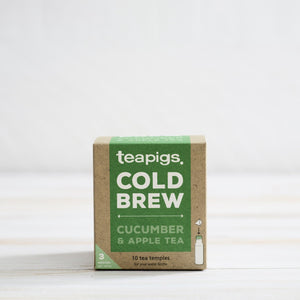 Pack of 10 cucumber and apple cold brew teabags