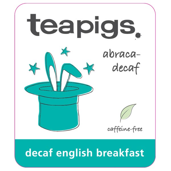 label for glass storage jar teapigs