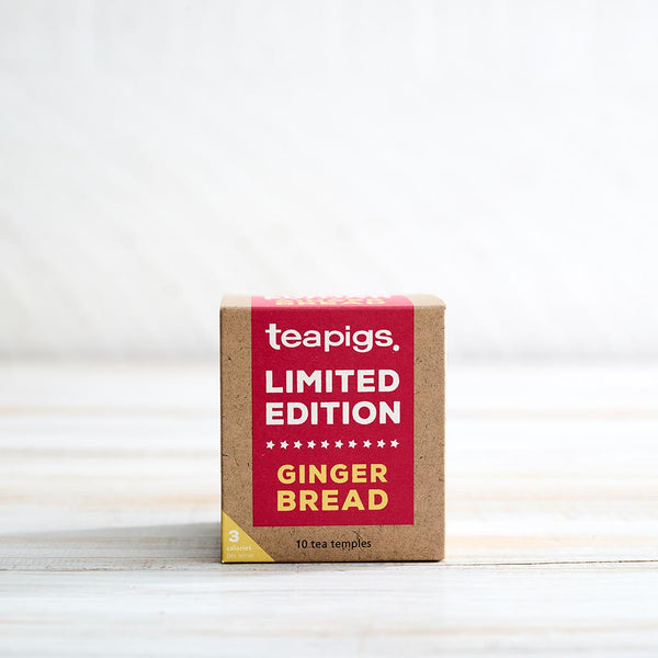 A box of 10 limited edition gingerbread teabags