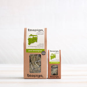 15 pack and taster pack of 2 pure lemongrass teabags