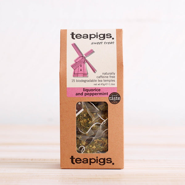 15 pack of liquorice and peppermint teabags