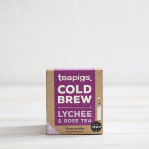 10 pack of cold brew lychee and rose tea