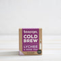 lychee and rose cold brew