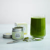 A glass of teapigs premium organic matcha