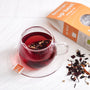 A prepared cup of up beet energy tea 