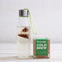 Cucumber and apple cold brew with lime eva solo bottle