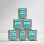 pyramid of cold brew watermelon and hibiscus teabag packs