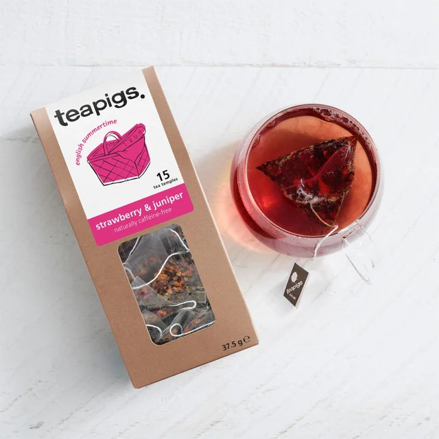 strawberry and juniper tea